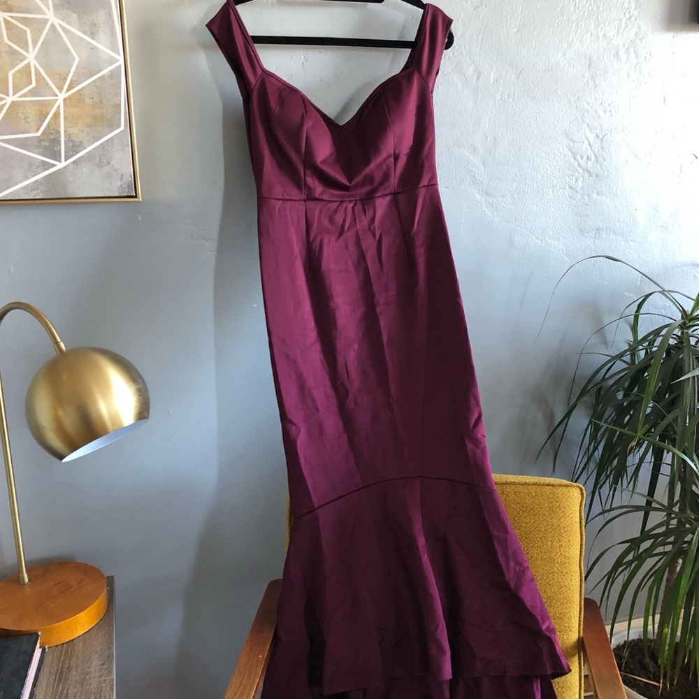 Burgundy Mermaid Dress